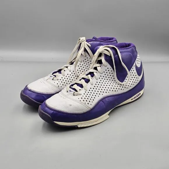 Nike Men's Size 10.5 US Zoom BB II 2007 Varsity Purple Basketball Shoes READ