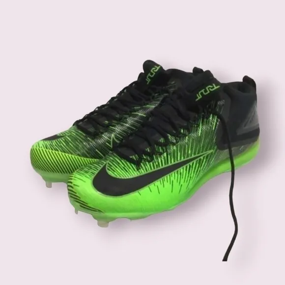 Nike Mens SZ 13.5 Lunar Trout 3 ASG Metal Baseball Cleats Volt Green