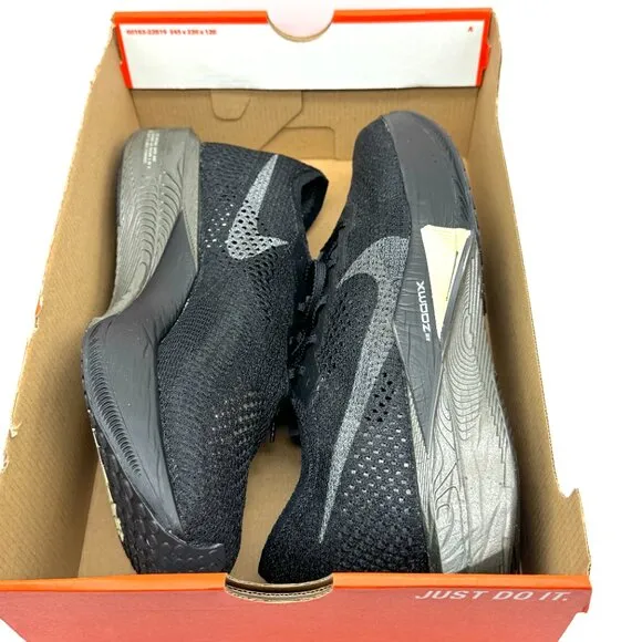 Nike Mens ZoomX Vaporfly 3 Black Olive Aura Running Shoes Sz 12 NEW HV6351-001
