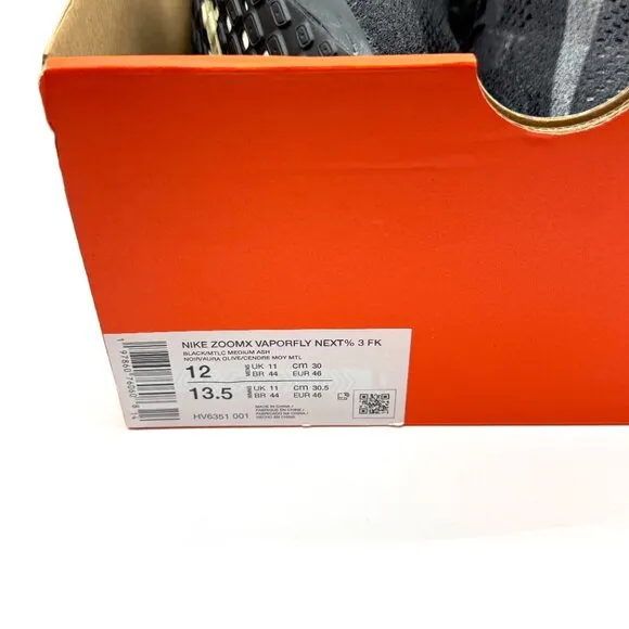 Nike Mens ZoomX Vaporfly 3 Black Olive Aura Running Shoes Sz 12 NEW HV6351-001