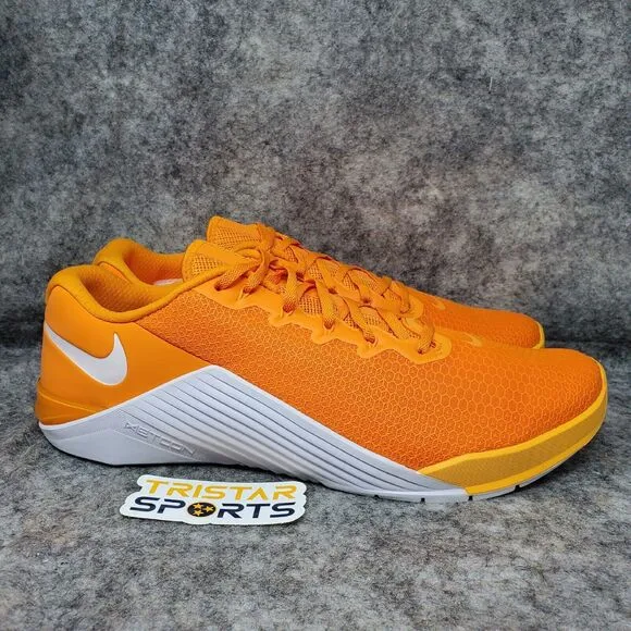 Nike Metcon 5 Training Shoes Mens 15 Orange White Tennessee Vols AQ1189-890