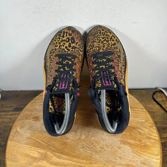 Nike Metcon 6 Leopard Print‎ Cross Shoes Sneakers Women's Size 8 AT3160-096