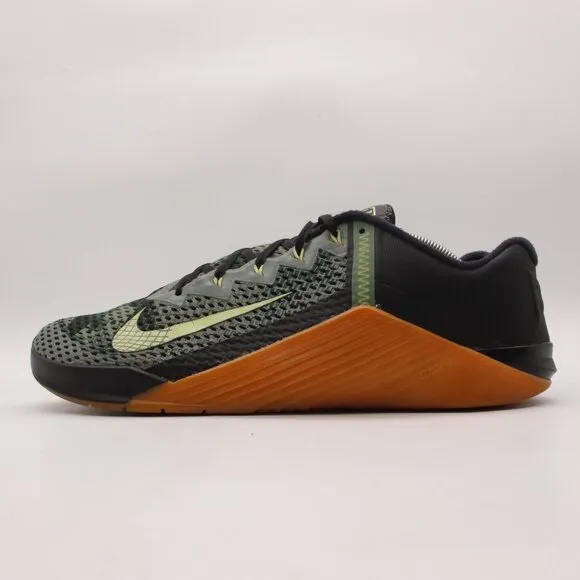Nike Metcon 6 Men's US 13 Black Gum Green Camo Training Shoes CK9388-032