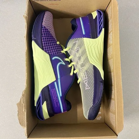 Nike Metcon 8 AMP Purple Gym Shoes DV1168 500 Women's Size 10.5 / Men's 9