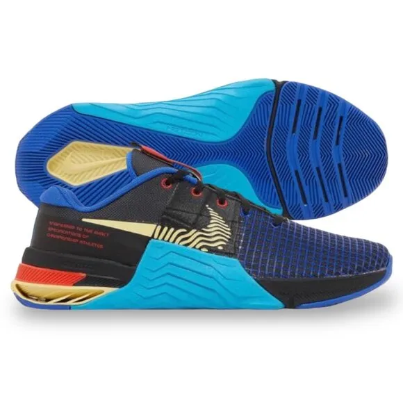 Nike Metcon 8 Mens Cross Fit Training Shoes Size 14 Multi Color DO9328 003 NEW