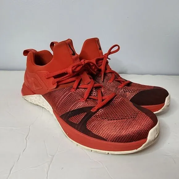 NIKE Metcon Flyknit 3 Mystic Red Running Shoes AQ8022-600 Men's size 11.5