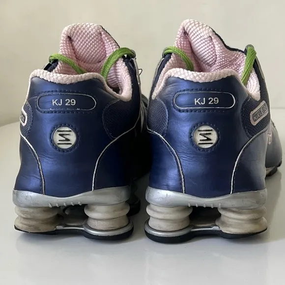 Nike Nikeid Shox‎ Blue Green Pink Mens Size 10 Running Shoes