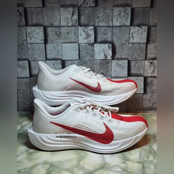 Nike Pegasus Plus Platinum Tint University Red Shoes Size 10.5