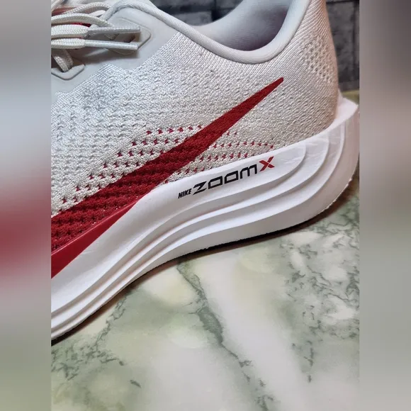 Nike Pegasus Plus Platinum Tint University Red Shoes Size 10.5