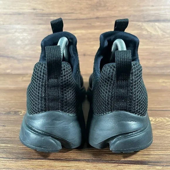 NIKE PRESTO Extreme Triple Black Slip-On Athletic Sneakers Size 7Y Shoes