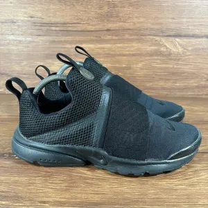 NIKE PRESTO Extreme Triple Black Slip-On Athletic Sneakers Size 7Y Shoes