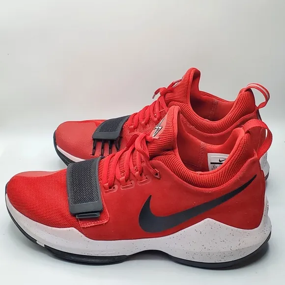 Nike Prince George 1 University Red basketball gym shoes size 10.5 like new