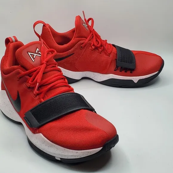 Nike Prince George 1 University Red basketball gym shoes size 10.5 like new