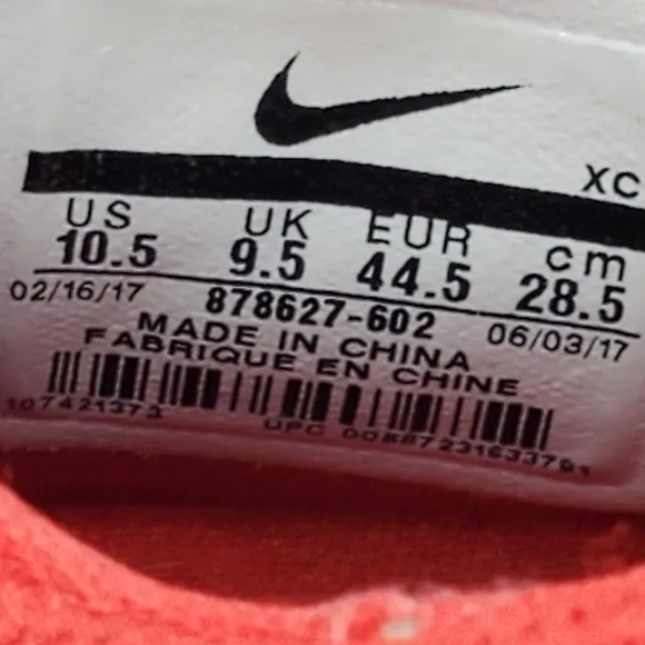 Nike Prince George 1 University Red basketball gym shoes size 10.5 like new