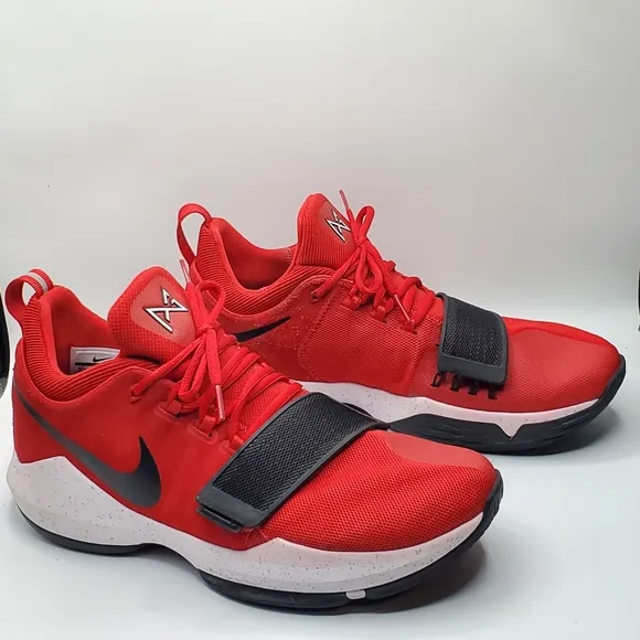 Nike Prince George 1 University Red basketball gym shoes size 10.5 like new