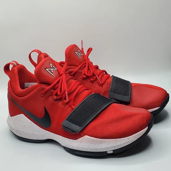 Nike Prince George 1 University Red basketball gym shoes size 10.5 like new