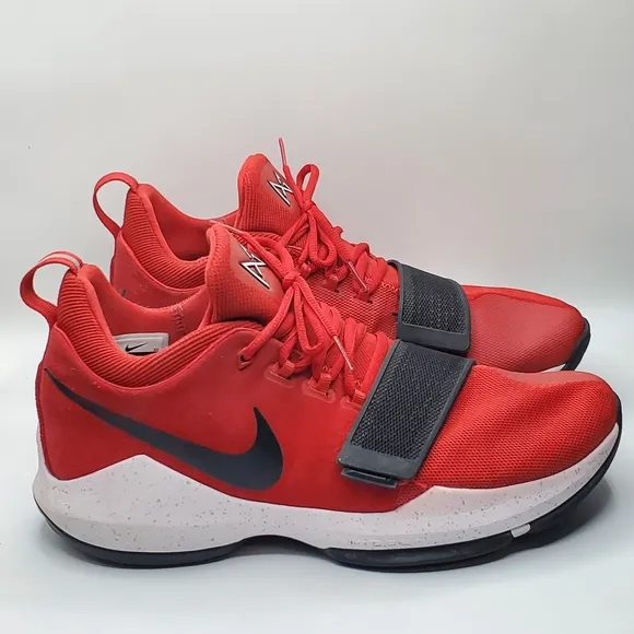 Nike Prince George 1 University Red basketball gym shoes size 10.5 like new