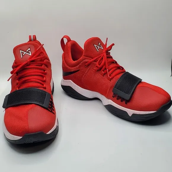 Nike Prince George 1 University Red basketball gym shoes size 10.5 like new