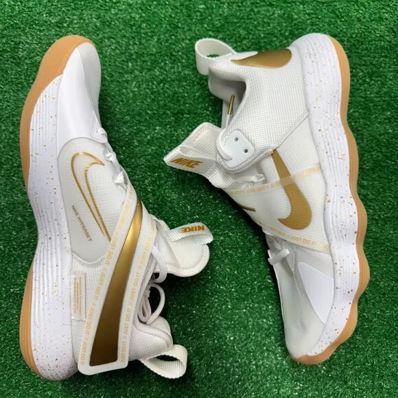 Nike React Hyperset SE White Mens Shoes White Gold DJ4473-170 VNDS Sz 9.5