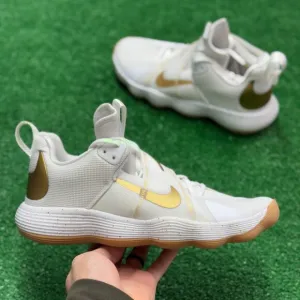 Nike React Hyperset SE White Mens Shoes White Gold DJ4473-170 VNDS Sz 9.5