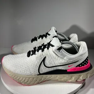 Nike React Infinity Run Flyknit 3 Mens Size 11.5 Shoes Running White Sneaker Gym
