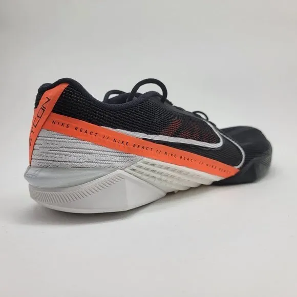 Nike React Metcon Turbo Black Orange Training Shoes