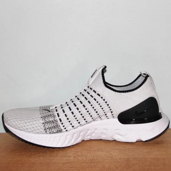 Nike React Phantom Run Flyknit 2 Oreo Shoes Mens 9.5 10.5 11.5 White Black