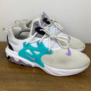 Nike React Presto Shoes Mens 10 White Cassette Running Athletic Sneakers AV2605