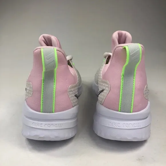 Nike Renew Rival White Pink Running Shoes Size 6y