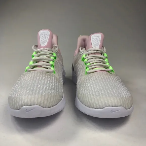 Nike Renew Rival White Pink Running Shoes Size 6y