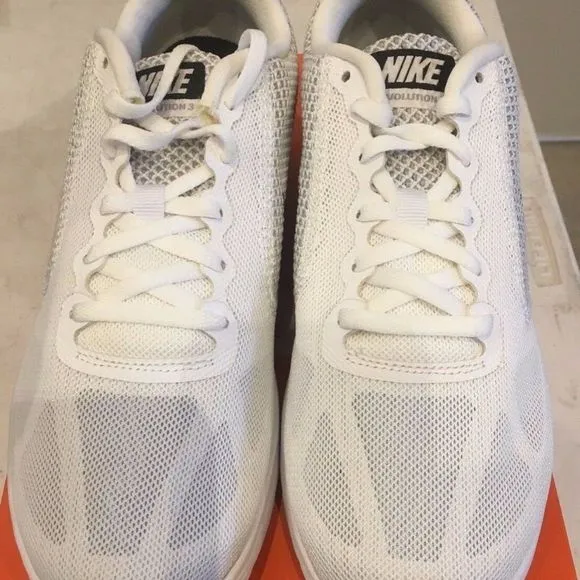 Nike Revolution 3 White Black Grey Running Shoes