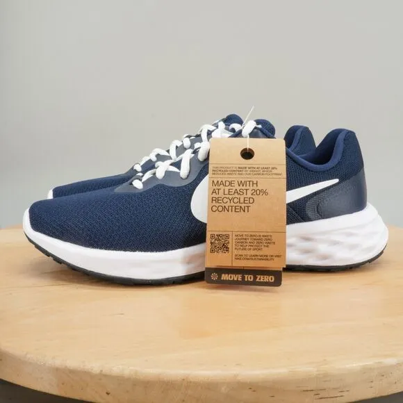 Nike Revolution 6 NN Mens Size 9 Shoes Midnight Navy Athletic Running Sneakers