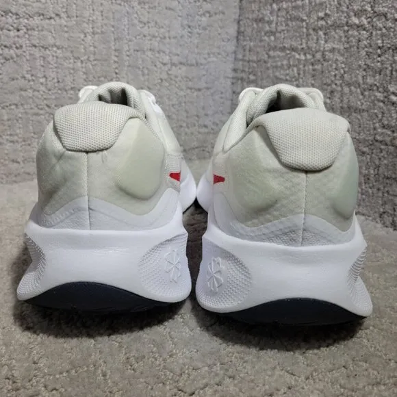 Nike Revolution 7 Men's Size 10.5 White University Red Running Shoes FB2207-101