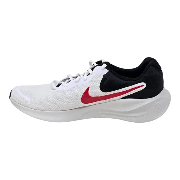 Nike Revolution 7 Running Shoes FB2207-102 Mens Sizes White Fire Red Black