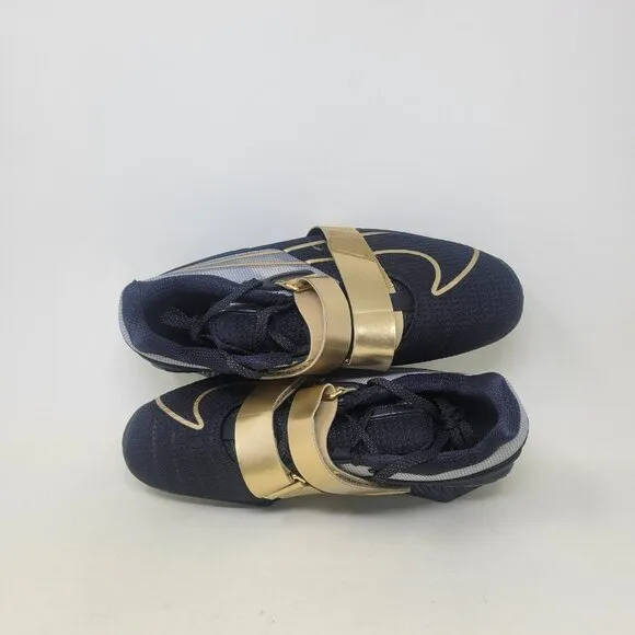 Nike Romaleos 4 Weightlifting Gym Shoes Black Gold CD3463-001 Men's Size 9.5