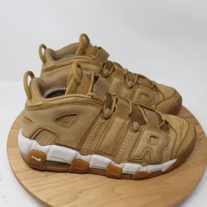 Nike Shoes Mens 8 Air More Uptempo Premium Wheat Tan Sneakers AA4060 200 Gym
