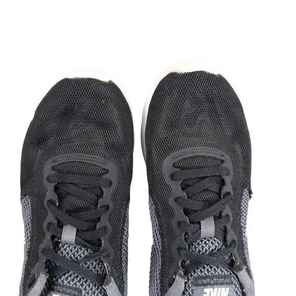 Nike Shoes Womens 7 Athletic Trainers Revolution 3 Running Gym Black Grey Active
