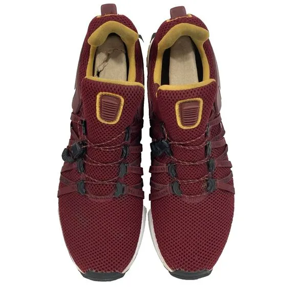 Nike Shox Gravity -Men's Sz 13 -Team Red -Maroon/Yellow -Running Shoe AR1999-600