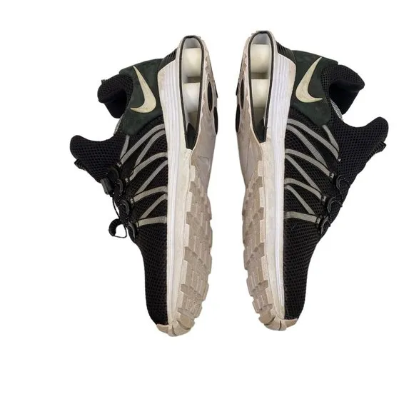 Nike Shox Gravity Running Shoes Black White AR1999-002 Lace‎ Up Mens Size 12