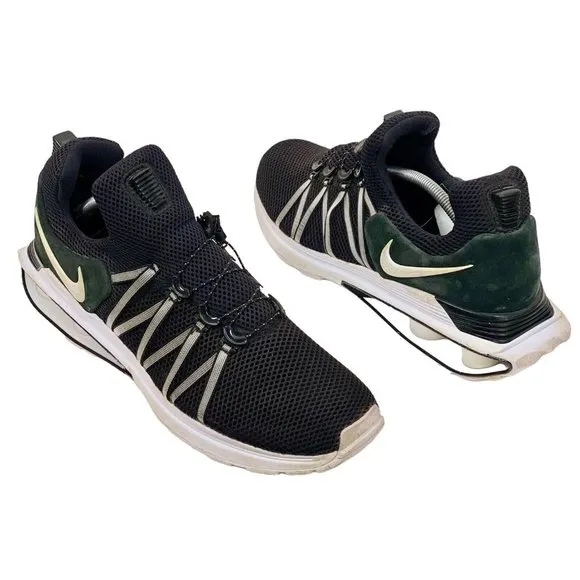 Nike Shox Gravity Running Shoes Black White AR1999-002 Lace‎ Up Mens Size 12