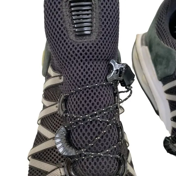 Nike Shox Gravity Running Shoes Black White AR1999-002 Lace‎ Up Mens Size 12