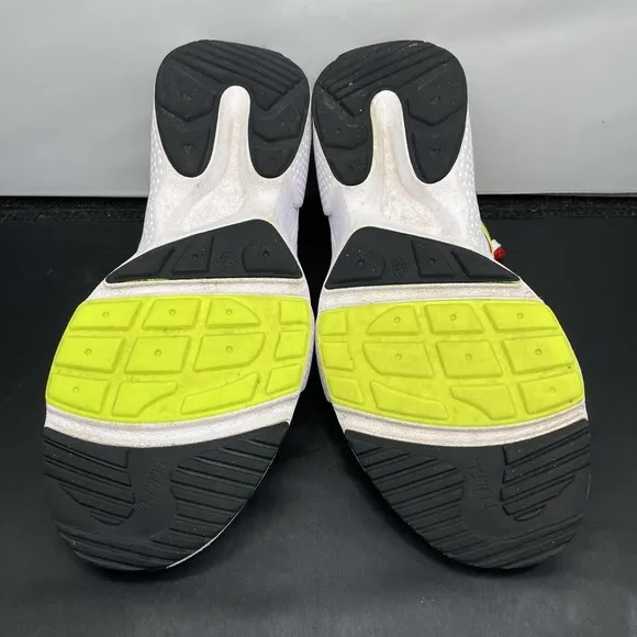 Nike Swoosh Huarache Edge Running Shoes White Red A01697 Mens 9.5 Fast Ship