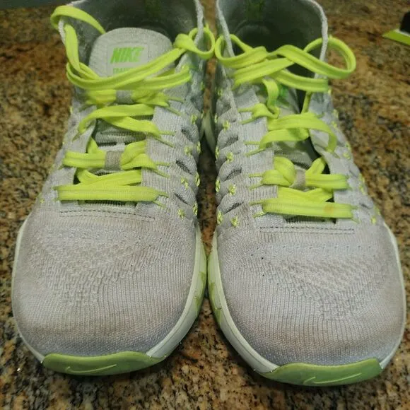 Nike Train Ultrafast Flyknit Cross Training Shoes Men's Sz 7.5 Grey 843694-006