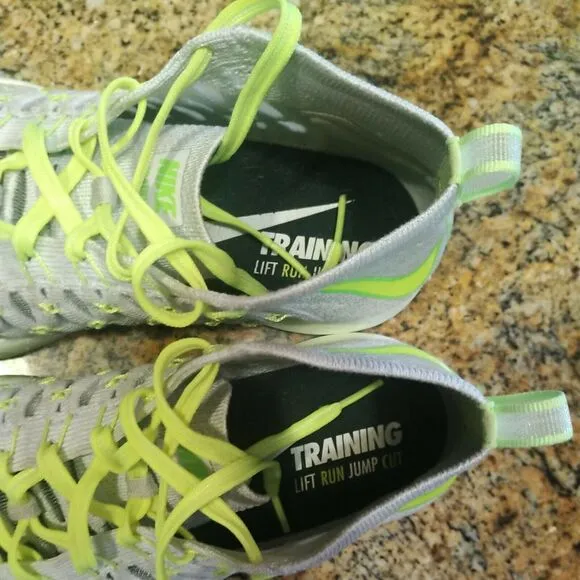 Nike Train Ultrafast Flyknit Cross Training Shoes Men's Sz 7.5 Grey 843694-006