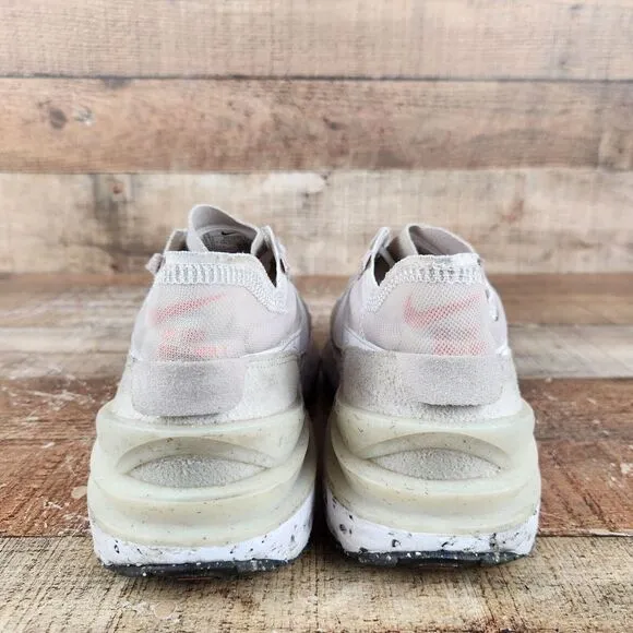 Nike Waffle One Crater Men's Size 9.5 Cream Off White Running Gym Sneakers Shoes