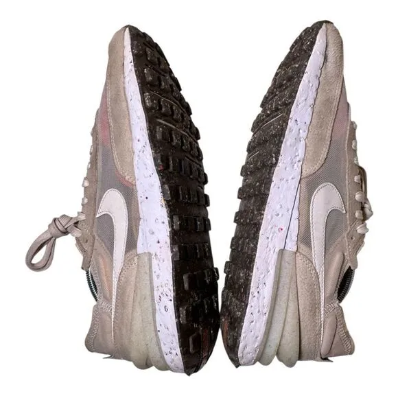 Nike Waffle One Crater Cream Orange Beige Shoes Sneakers Men's Size 10
