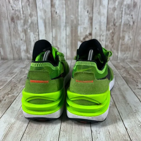 Nike Waffle One Shoes‎ &quot;Electric Green&quot; Black DA7995-300 Men's Sz 10 Athletic