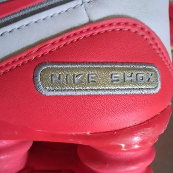 Nike White and Red Athletic Shoes