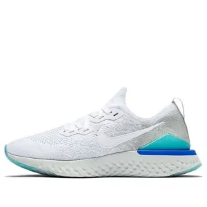 Nike Women’s Epic React Flyknit 2 &quot;White Light Aqua&quot; Running Shoes New
