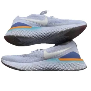 Nike Womens Epic React Flyknit 2 Women’s Sz 9.5 BQ8927-104 White Running Shoes